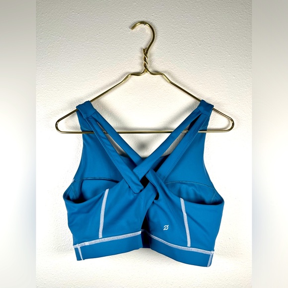 Peloton teal cross back sports bra size XL with removable padding - Picture 4 of 6